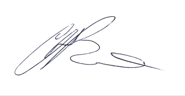 Chris Burns signature
